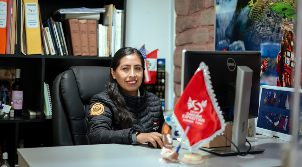 Nelly Ccolqque, fundadora y gerente general de Sakura Expedition